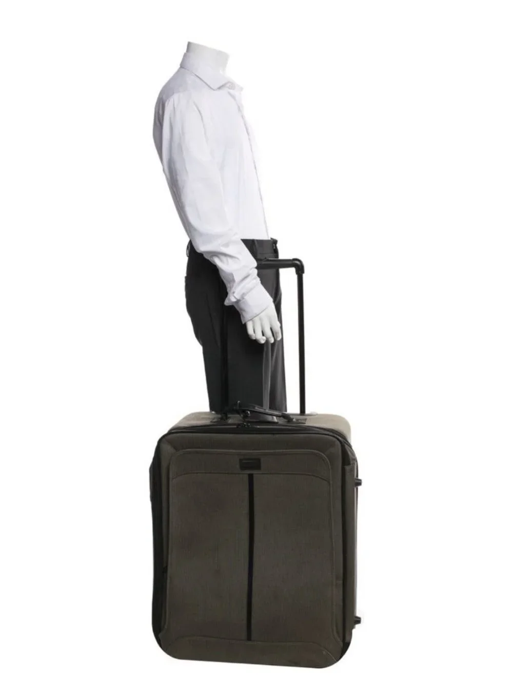 Hartmann Authentic Taupe Gray Beige Black Suitcase Luggage
